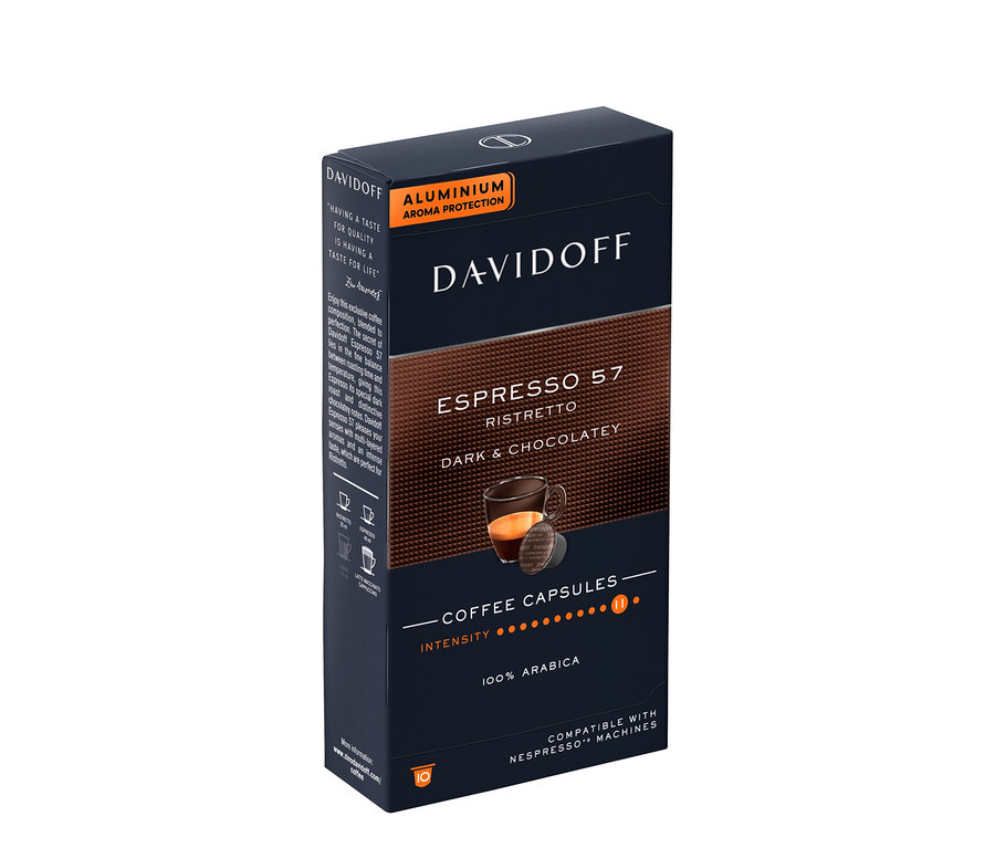 Balenie 10 kapsúl kávy DAVIDOFF CAFÉ Espresso 57.