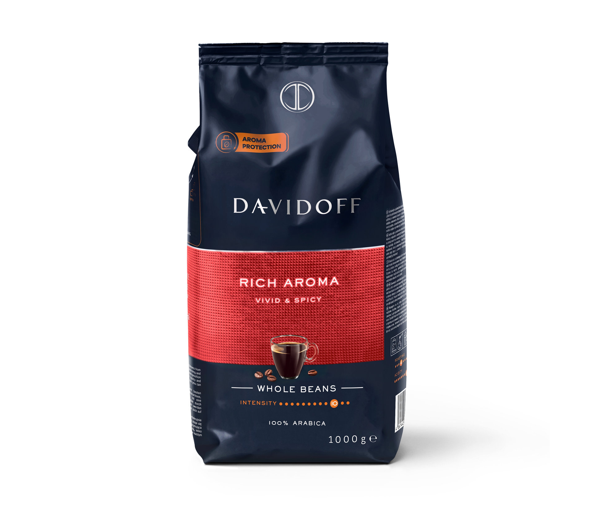 Tchibo - Davidoff Café Rich Aroma - 8 x 1 kg zrnkovej kávy - Intenzita: 10/12