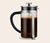 Kanvica french press s piestom a filtrom 800 ml, strieborná