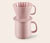 Hrnček na kávu s filtrom, ružový