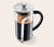 Kanvica french press s piestom a filtrom 800 ml, strieborná