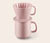 Hrnček na kávu s filtrom, ružový