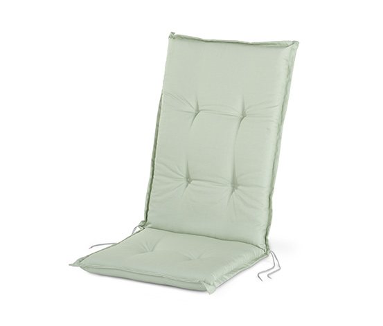 Podložka na stoličku s vysokým operadlom, listová zelená