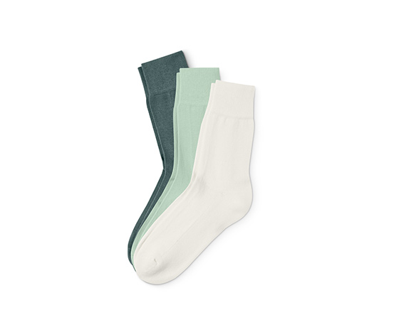 Ponožky, 3 páry, zelené