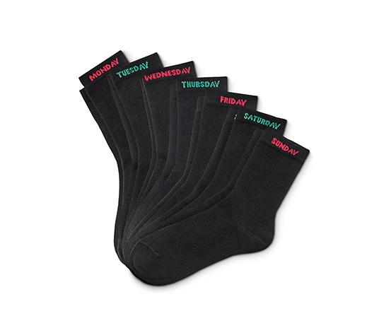 Ponožky z biobavlny, 7 párov