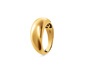 Široký prsteň, striebro 925/1000, pozlátený »Pure Collection«