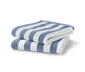 Kvalitné uteráky, 2 ks, modro-biele prúžky
