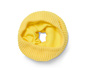 Pletený dutý šál, žltý
