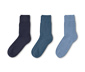 Ponožky, 3 páry, modré 