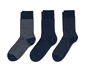 Ponožky z vlny merino, 3 páry, prúžkované