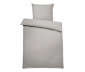 Flanelová posteľná bielizeň, sivá, dvojlôžko