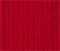 Kardigán z jemnej pleteniny s vrkočovým vzorom, červený