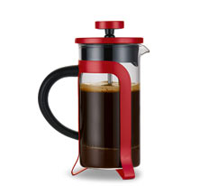 Kanvica french press 300 ml, červená