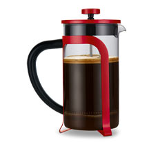 Kanvica french press 800 ml, červená