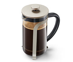 Kanvica french press s piestom 800 ml, vo farbe šampanského