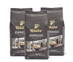 Espresso Milano Style - 3 x 1 kg zrnkovej kávy
