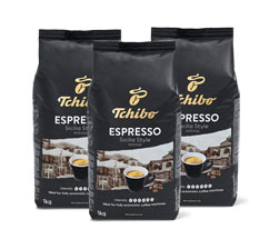 Espresso Sicilia Style - 3 x 1 kg zrnkovej kávy