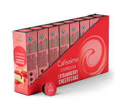 Cafissimo Flavoured Espresso – Strawberry Cheesecake 80 kapsúl