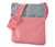 Bezpečnostná taška na rameno, ružovo-sivá