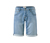 Stredne vybielený modrý denim