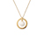 Náhrdelník, striebro 925/1000, pozlátený, s perlou z lastúrového jadra