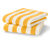 Kvalitné uteráky, 2 ks, žlto-biele prúžky