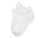 Krátke športové ponožky, 2 páry, unisex, biele