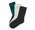 Ponožky, 3 páry, čierne, smaragdovozelené, béžové