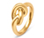 Prsteň »Uzol«, pozlátený 18-karátovým zlatom