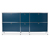 Veľká kovová odkladacia skrinka »CN3« so 6 výklopnými priehradkami, modrá
