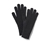 Pletené rukavice s vlnou, čierne