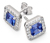 Napichovacie náušnice Royal Blue, striebro s rýdzosťou 925