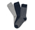 Ponožky, 3 páry, námornícka modrá/sivé