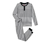 Detské pyžamo, čierno-biele prúžky
