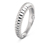 Prsteň Ribbed, striebro s rýdzosťou 925