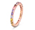 Prsteň Multicolor, striebro s rýdzosťou 925