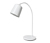 Stolová lampa z kovu, biela