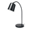 Stolová lampa z kovu, čierna