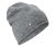 Čiapka beanie z jemnej pleteniny, sivá s melírom
