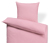 Ľanová posteľná bielizeň, ružová, štandardná veľkosť