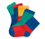 Ponožky, 5 párov, viacfarebný dizajn colorblocking 