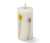 LED sviečka z pravého vosku so sušenými kvetmi