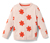 Detský pletený sveter, kvetinový vzor