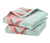 Velúrové uteráky s tropickým dizajnom, 2 ks, tyrkysové