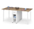 Skladací stôl s úložnou skrinkou, stolová doska cca 168 x 86 cm