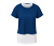 Športové tričko s krátkym rukávom 2 v 1, kráľovská modrá