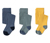 Pančuchové nohavice, 3 ks, zelené, žlté, modré