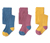 Pančuchové nohavice, 3 ks, žlté, ružové, modré