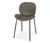 Čalúnená dizajnová stolička, sivobéžová