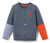 Detský pletený sveter, kombinácia kontrastných farieb